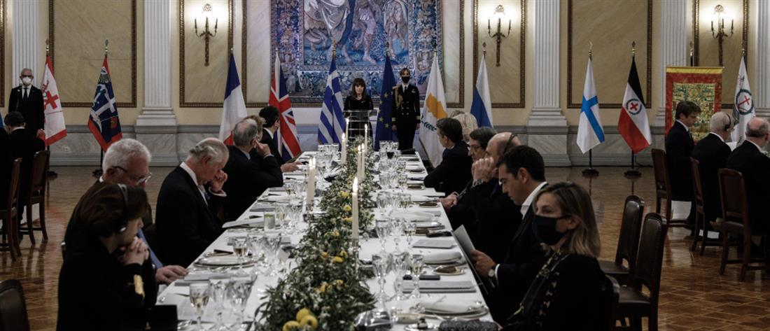 25η Μαρτίου: το επίσημο δείπνο στο Προεδρικό Μέγαρο (εικόνες)