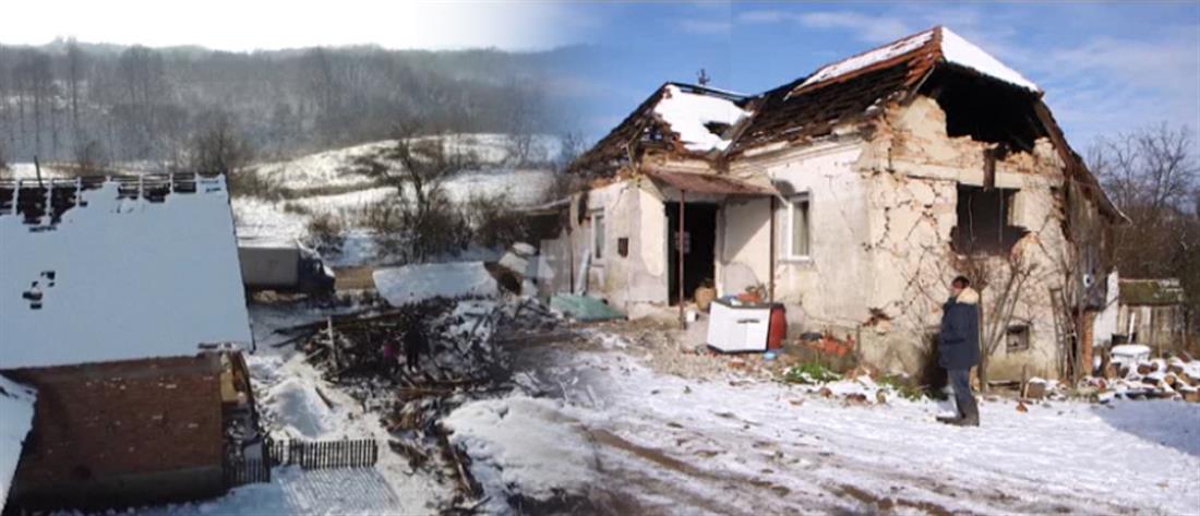Χιόνια στη ρημαγμένη από το σεισμό Κροατία (εικόνες)